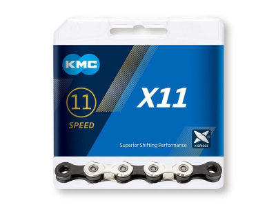 Reťaz KMC X11 Silver/Black, 11 Speed