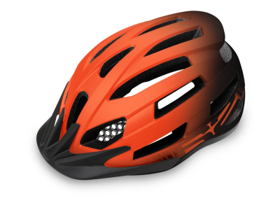 Cyklistická prilba R2 SPIRIT matná oranžová, čierna